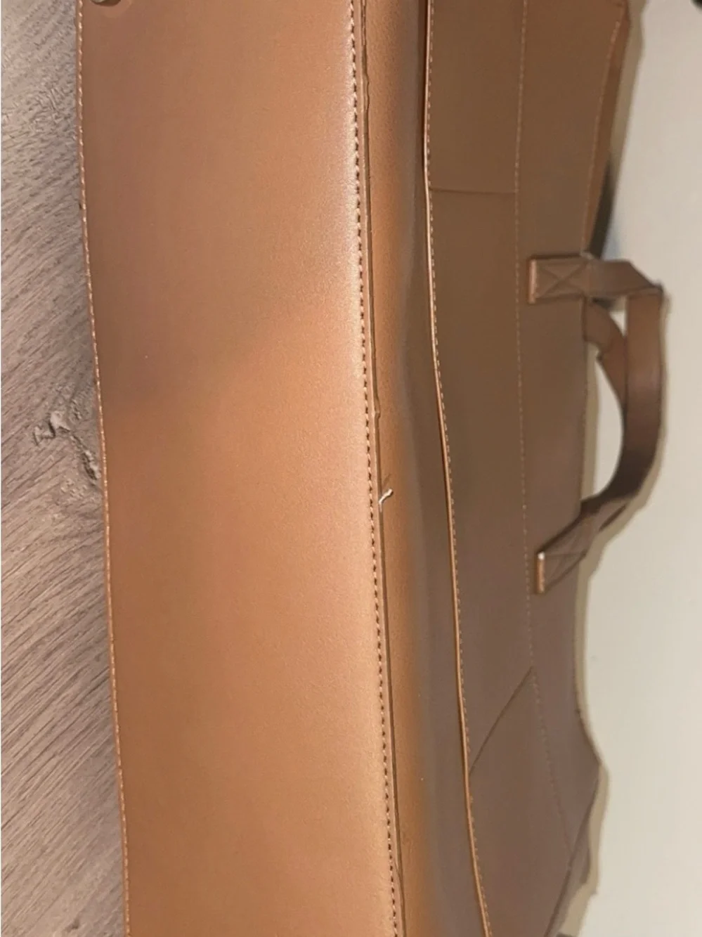 Calpak Tan Laptop Tote Bag